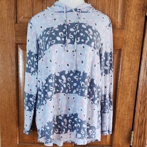 Glitzy Girlz Leopard Print Hooded Top